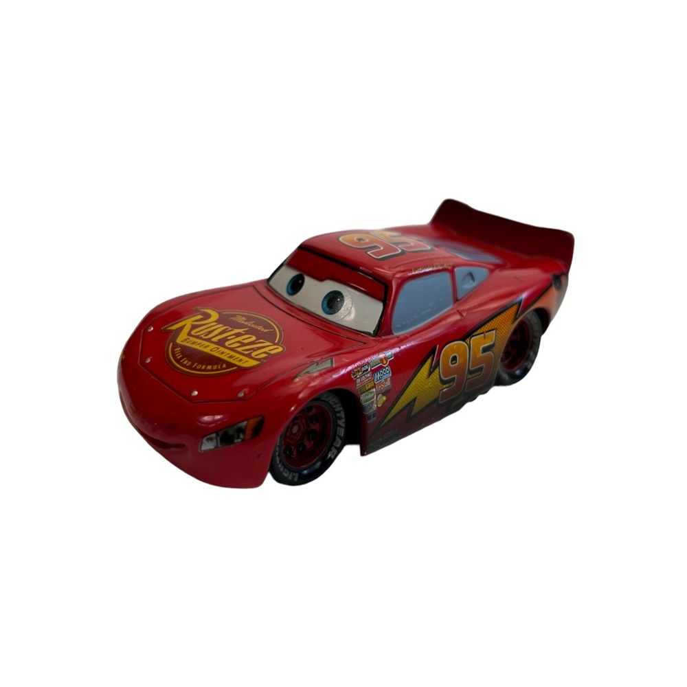 Disney Pixar Cars Metal Lightning McQueen Rust-eze Diecast Toy Car #95